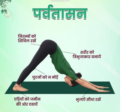 पर्वतासन के फायदे: रीढ़, मांसपेशियों और मानसिक शांति के लिए आसन