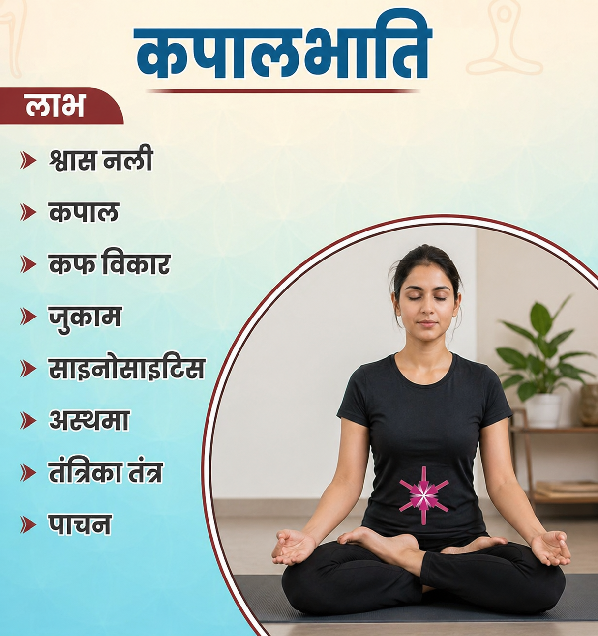 कपालभाति प्राणायाम के फायदे: सांस, पाचन और मानसिक संतुलन के लिए असरदार