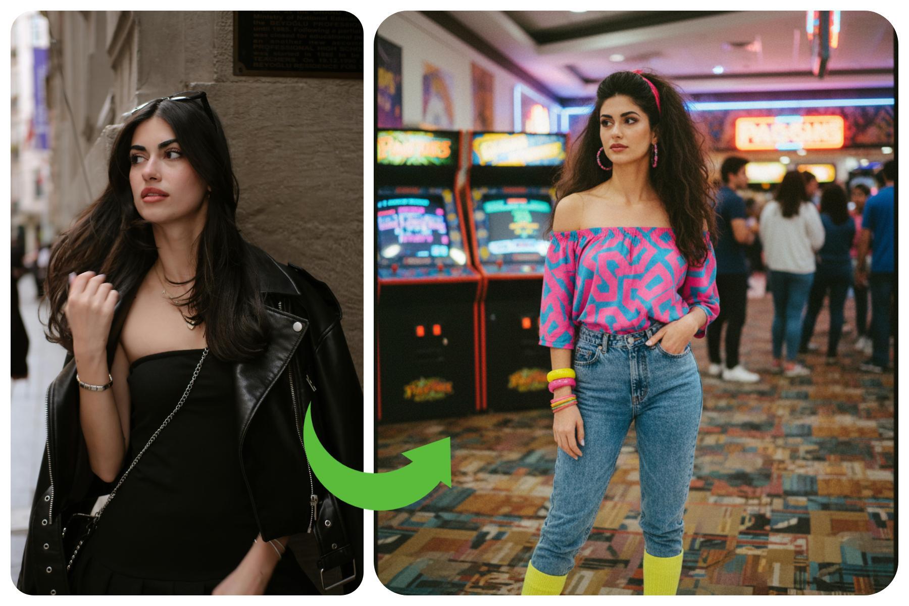 AI 80s Photo Trend